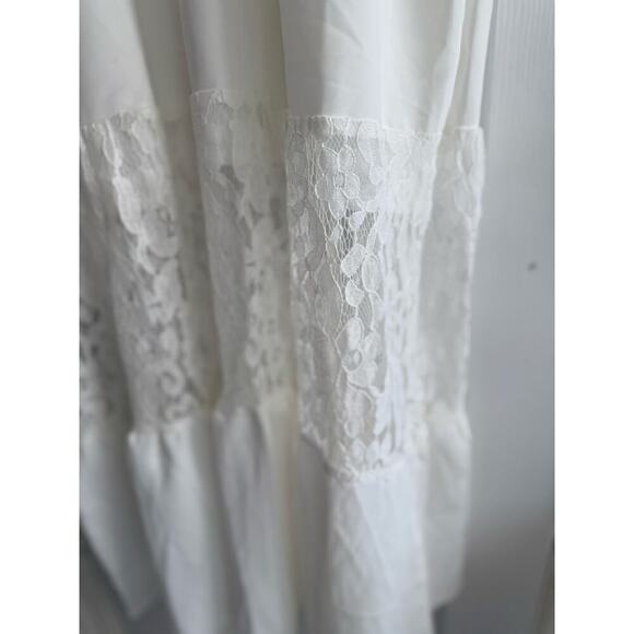 Unbranded Women’s Boho White Lace Maxi Romantic Cottage Size Medium - Picture 4 of 6
